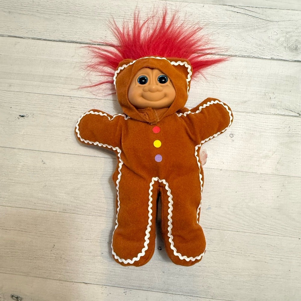 RUSS Troll Gingerbread‎ Man Plush Doll 10"